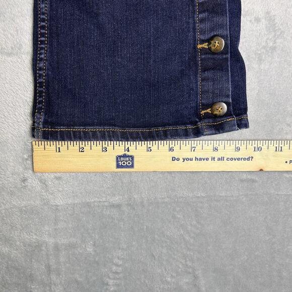 Pilcro Jeans Womens 29 High Rise Bootcut Jeans Button Hem Elevated Basic Boho - Picture 7 of 8